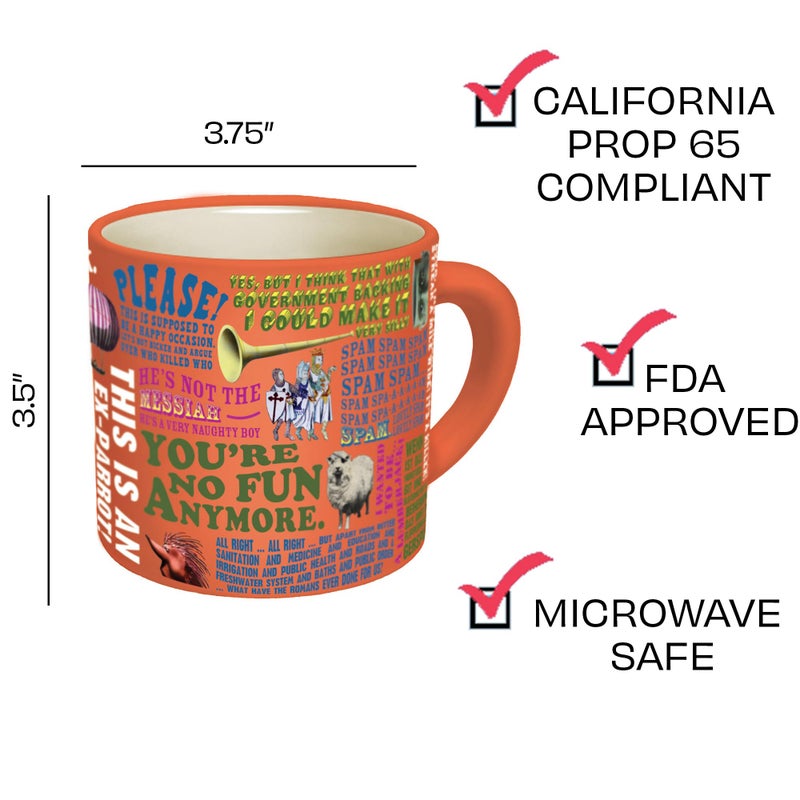 The Unemployed Philosophers Guild Monty Python Quotes Coffee Mug - Famous Lines from Flying Circus, Holy Grail, and More, Comes in Gift Box, 14 oz - Image 2